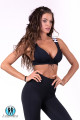 Топ Lace-up sport bra N694 Black