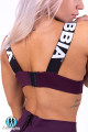 Топ Lace-up sport bra N694 Burgundy