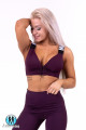 Топ Lace-up sport bra N694 Burgundy