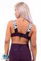 Топ Lace-up sport bra N694 Burgundy