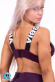 Топ Lace-up sport bra N694 Burgundy